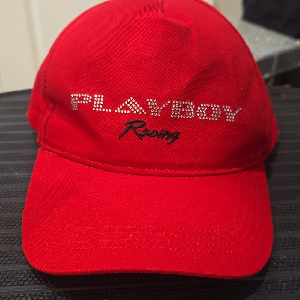 PLAYBOY Racing Rhinestone Adjustable Cap - Picture 5 of 5